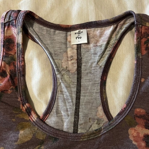 Floral Racerback Tank - Picture 2 of 3